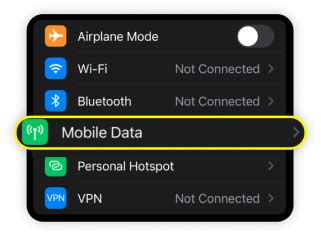 Telefono viešosios interneto prieigos taško nustatymas