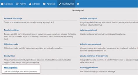 Maršrutizatoriaus administravimo slaptažodžio keitimo nustatymai