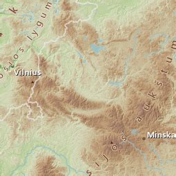 Lietuvos reljefo modeliavimo žemėlapis