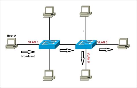 Router schematic with VLANs