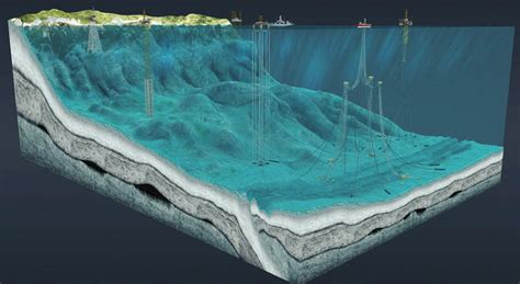 Vaizdas su Kanados gamtiniais ištekliais, pvz., naftos platforma ar miškas