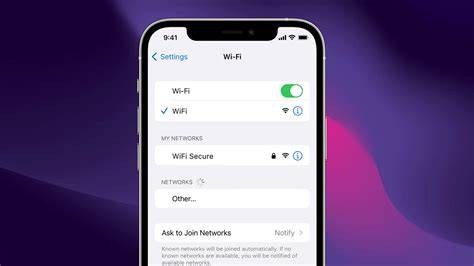 iOS Wi-Fi security indicator