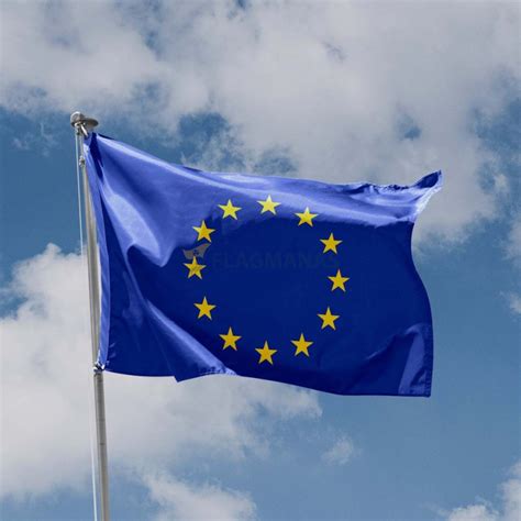 Europos Sąjungos vėliava su mobiliojo ryšio piktogramomis