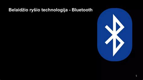 Bluetooth ryšio schematinis pavaizdavimas