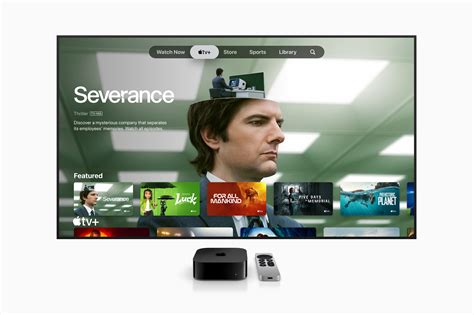 Vaizdas su Apple TV nustatymų meniu