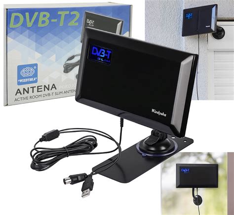 Namų interjere integruota plokščioji DVB-T2 antena