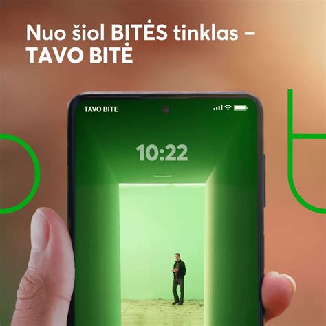 Telefono ekrane rodomas mobiliosios saitvietės nustatymas