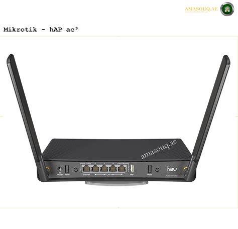 Mikrotik hAP ac³ maršrutizatoriaus schema su antenomis ir prievadais