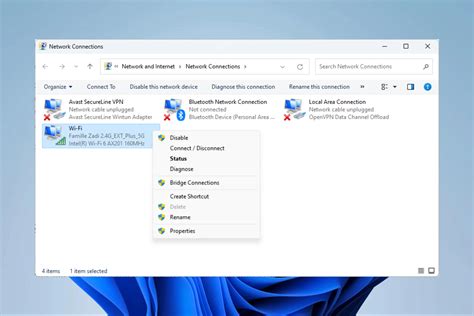 GNOME 3 tinklo nustatymų meniu