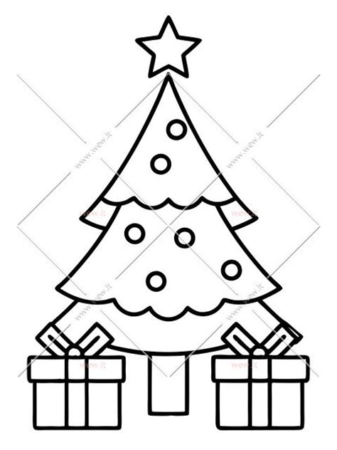 Kalėdinė eglė su dovanomis