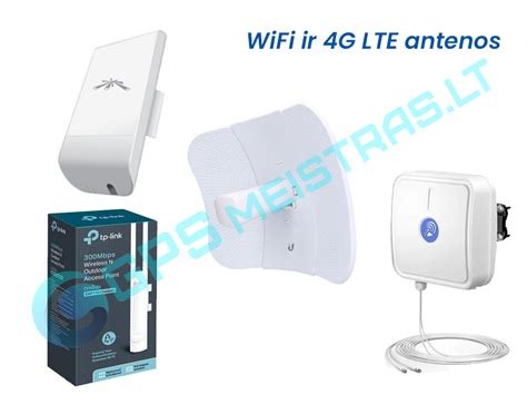 Ryšio parinktys: LTE ir Wi-Fi