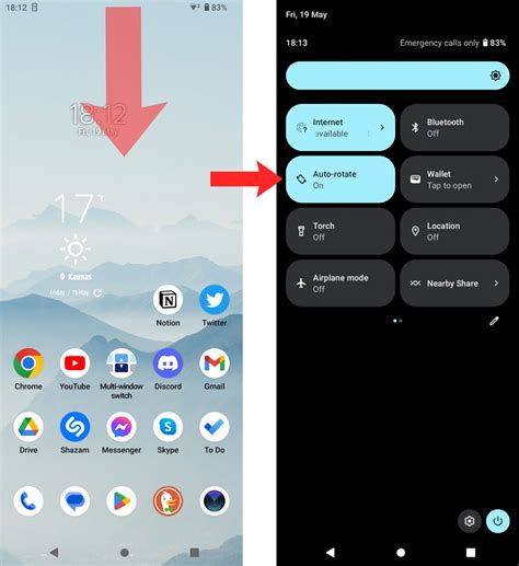 Android telefono nustatymų meniu vaizdas su mobiliaisiais duomenimis ir APN parinktimis