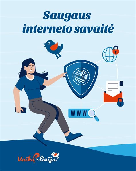 Simbolinė iliustracija, vaizduojanti saugų interneto naršymą