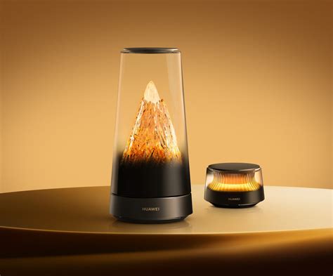 Huawei WiFi Mesh X3 Pro maršrutizatoriaus dizainas, primenantis kalnų formų