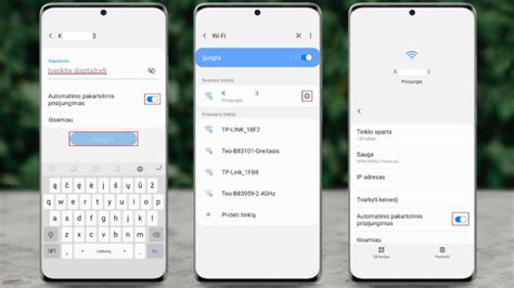 Infografika, rodanti žingsnius, kaip prisijungti prie Wi-Fi Android telefone