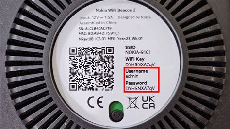 Etiketė ant Wi-Fi maršrutizatoriaus su numatytaisiais prisijungimo duomenimis