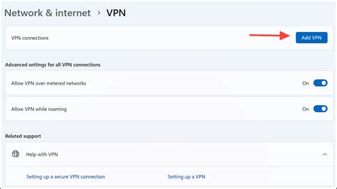 Maršrutizatoriaus VPN nustatymų sąsaja