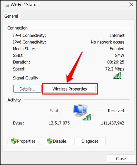 Wi-Fi tinklo saugos nustatymų pavyzdys