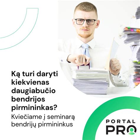 Bendrijos pirmininko atsakomybė