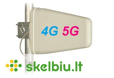 Išorinė 4G/5G antena prijungta prie maršrutizatoriaus