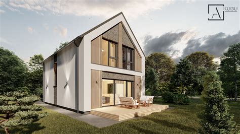 Modernus namas su integruota saugumo sistema