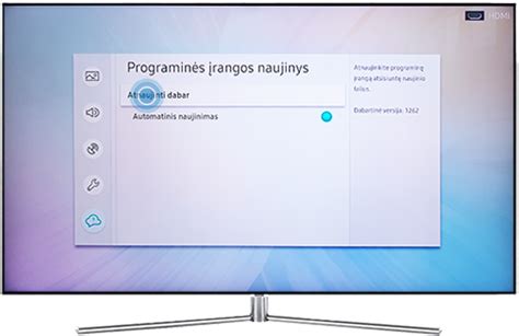 Samsung televizoriaus meniu su „PC on TV“ parinktimi
