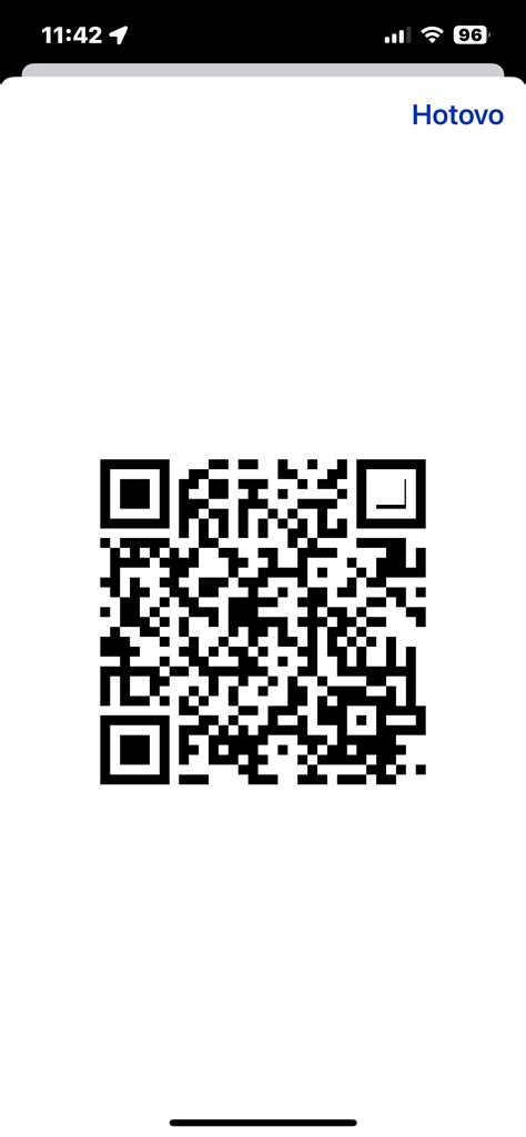 Android telefono ekranas, rodantis Wi-Fi slaptažodį per QR kodą