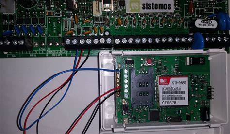 Schema 4 laidų GSM modulio pajungimui