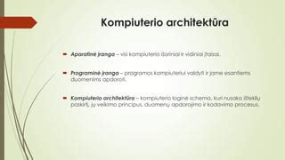 Linux kompiuterio veikimo schema