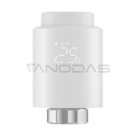 Radiatoriaus termostato ekranas su temperatūros nustatymu