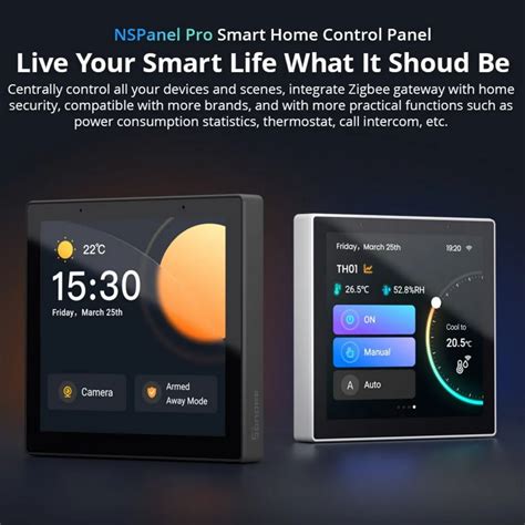 Sonoff NSPanel valdymo sąsaja