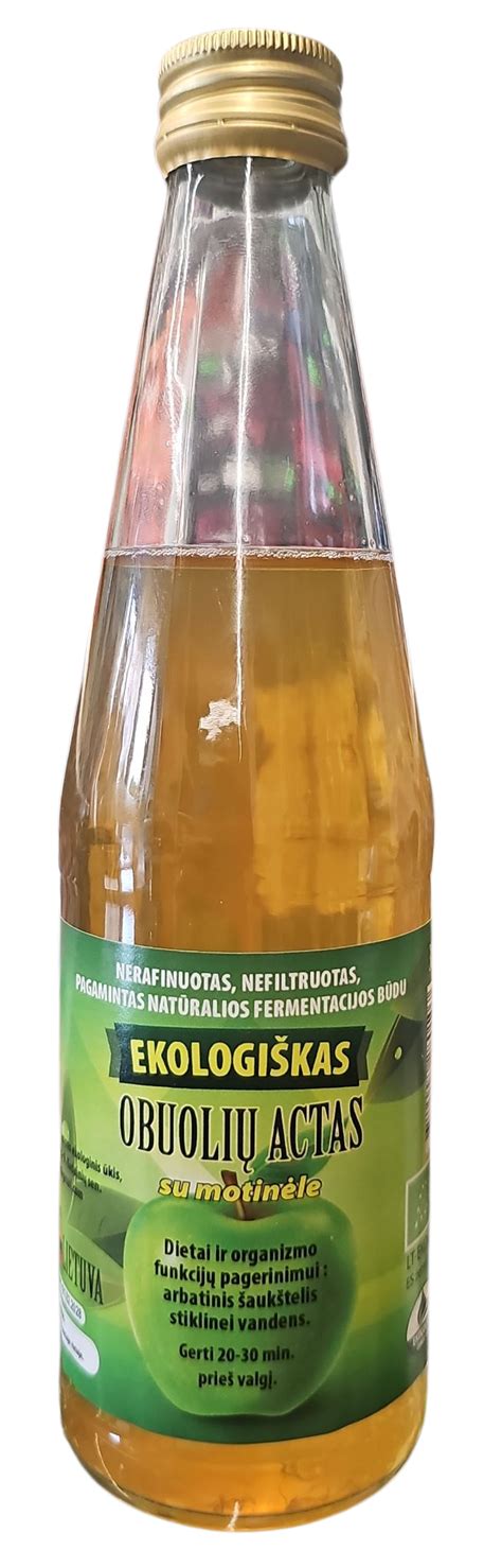 Nefiltruotas obuolių actas su acto motinėle