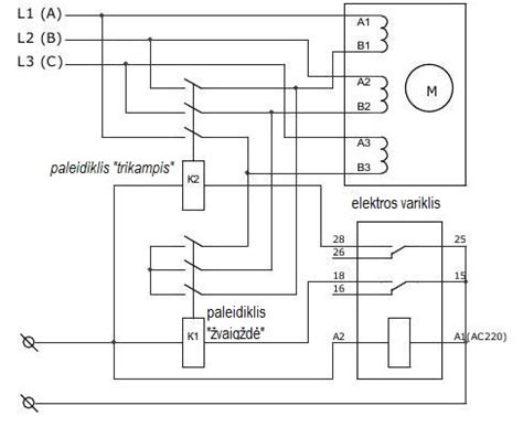 Scheminė GSM valdiklio prijungimo schema