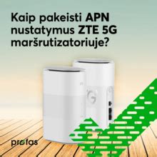 APN nustatymų konfigūravimas maršrutizatoriuje