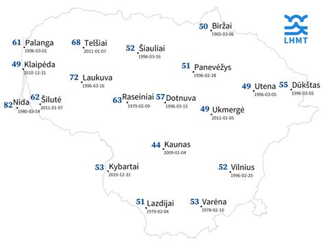 4G LTE tinklo dangos žemėlapis Lietuvoje