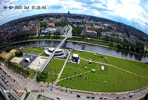 Vilniaus miesto panorama, simbolizuojanti tinklo aprėptį