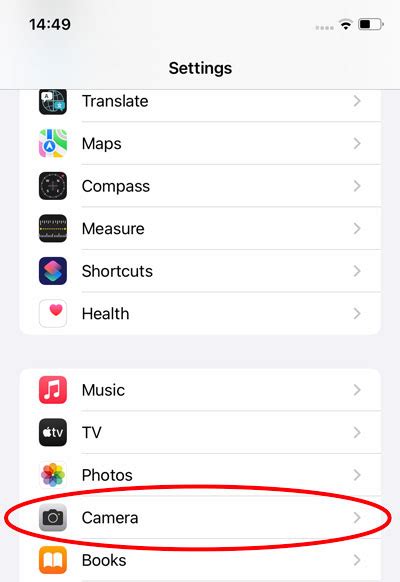 iPhone asmeninės saitvietės nustatymų pavyzdys