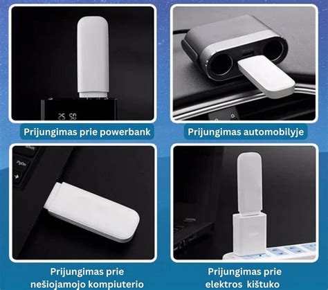 Nešiojamas interneto modemas automobilyje