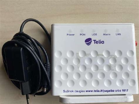 Telia šviesolaidžio modemo nuotrauka
