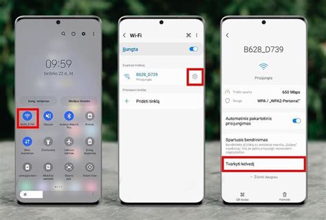Asmuo, ieškantis Wi-Fi slaptažodžio telefone