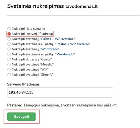 Schema, kaip DNS verčia domeną į IP adresą