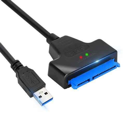 SATA į USB adapteris su maitinimo šaltiniu