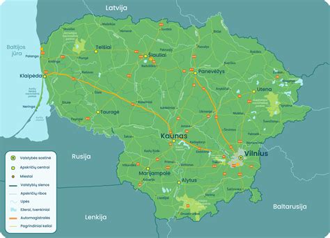 Lietuvos LTE dažnių žemėlapis