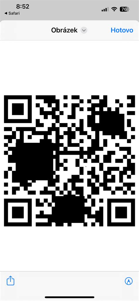 Telefono ekrane rodomas Wi-Fi tinklo QR kodas