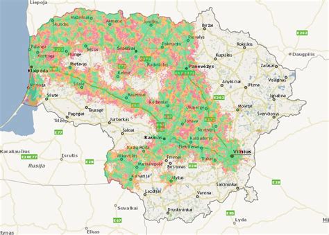 5G dažnių spektras Lietuvoje
