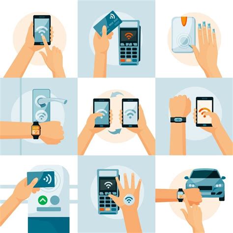 NFC lipduko ir išmaniojo telefono sąveika