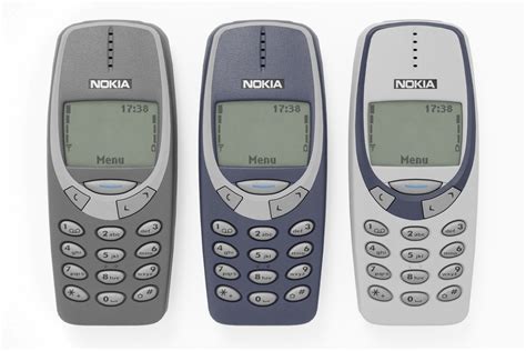 Nokia 3310 spalvų variantai