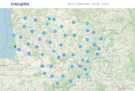 Lietuvos interneto tiekėjų žemėlapis