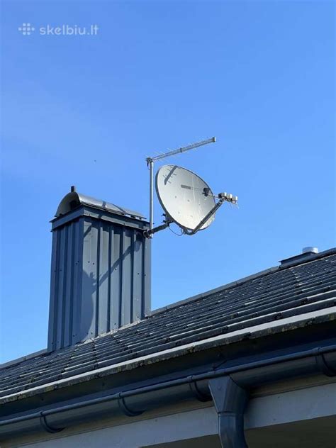 palydovinė antena ant stogo
