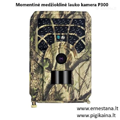 Medžioklinės kameros GPS lokacijos duomenys nuotraukoje